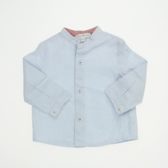 Fina Ejerique Boys Baby Blue Long Sleeve Shirt size: 12 Months - Picture 2 of 2